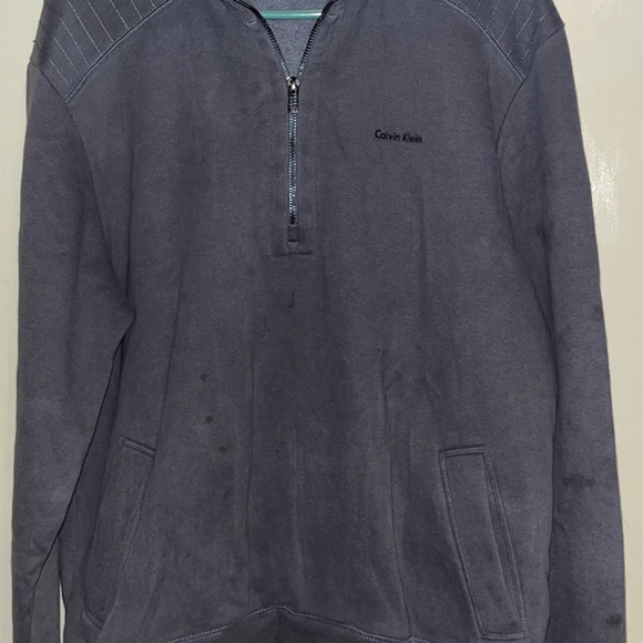 Calvin Klein Quarter Zip Pullover Sweater - Picture 1 of 2